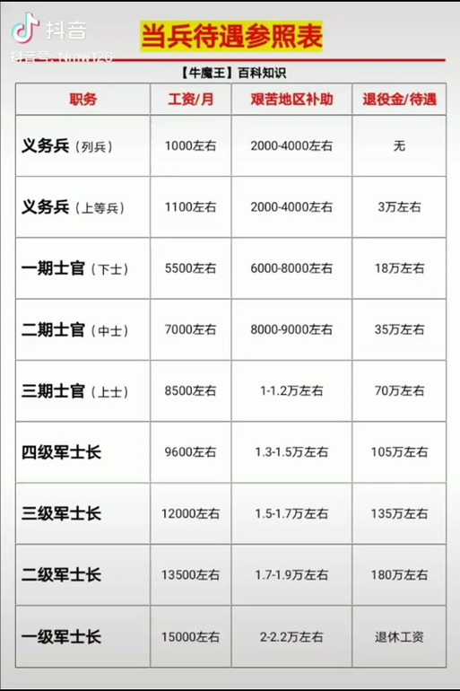 軍士長軍銜與工資待遇詳解，軍士長軍銜與工資待遇全面解析